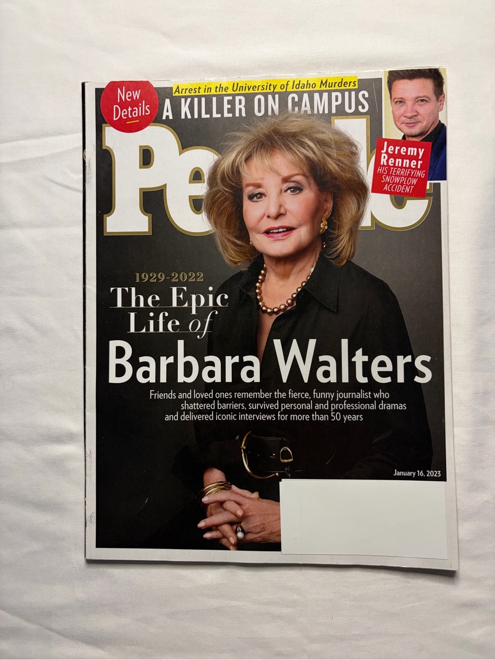 People Barbara Walters “The Epic Life Of” Issue January 2023 Magazine